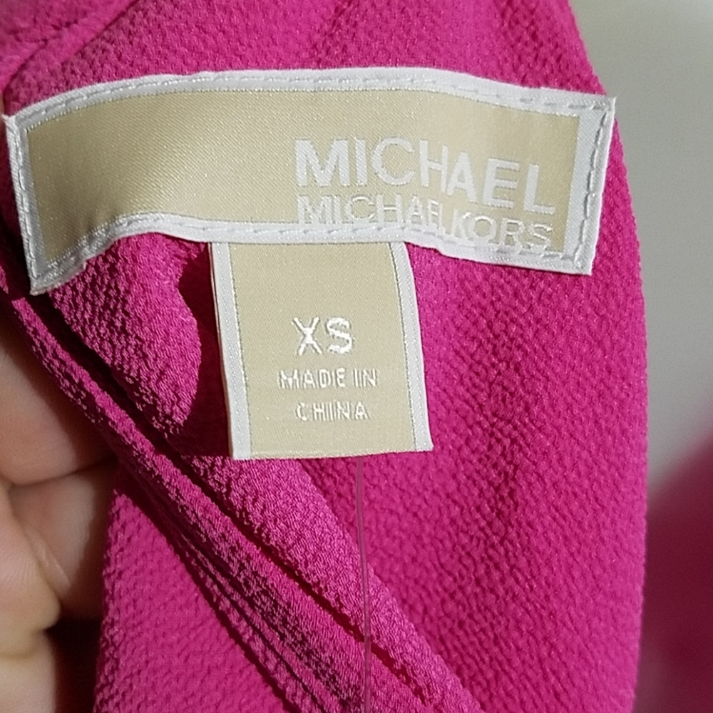 Michael Michael Kors cold shoulder blouse m1 - Picture 6 of 6
